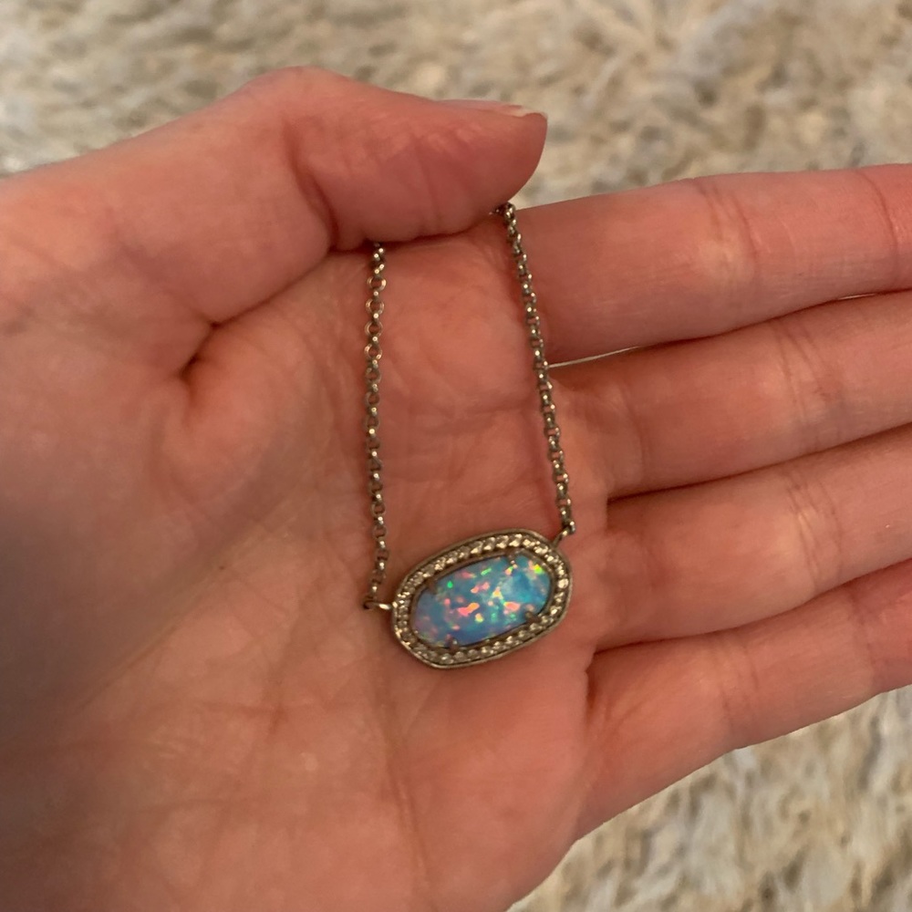 KENDRA SCOTT BLUE OPAL ELOISE NECKLACE